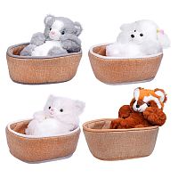 мягкая игрушка ЗВЕРУШКА В ЛЕЖАНКЕ М1502