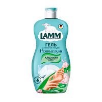 средство для мытья посуды LAMM (ЛАММ) 450мл Пион и алоэ 1/12 381749 АКЦИЯ! Мин.заказ=2