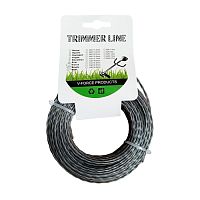 леска для триммера 2,7мм 15м КВАДРАТ TRIMMER LINE/GRONTO  витой с двухкомпонентной жилой усил. 5855/1266 1/240