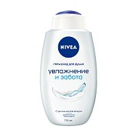 гель для душа NIVEA (НИВЕЯ) 750мл Увлажнение и забота 1/6 АКЦИЯ!