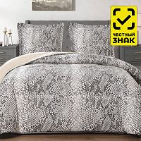 постельное белье евро MCOTTON м251 (микро-сатин) Маду