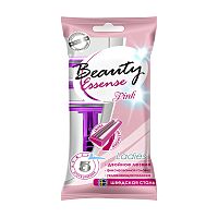 станок бритвенный BeautyEssense FOR WOMEN 5шт PINK, двойное лезвие 1/40