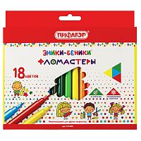 фломастеры 18цветов ПИФАГОР Эники-Беники 151402 1/12