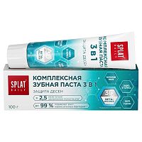 зубная паста SPLAT Daily (СПЛАТ) 100гр Защита десен 3в1 1/25