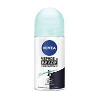 роликовый антиперспирант женский NIVEA (НИВЕЯ)  50мл Невидимая защита на белом и черном 1/6