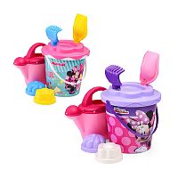 набор детский для песочницы DISNEY МИННИ №12 (ведро,ситечко Солнышко,лопатка №5,грабельки №5,2формочки,лейка №10) 65711