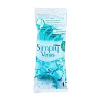 станок бритвенный SIMPLY VENUS-2 (СИМПЛИ ВЕНУС-2) д/женщин 4шт 