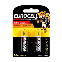 батарейки EUROCELL АА 2шт алкалиновые 1/12 Мин.заказ=2