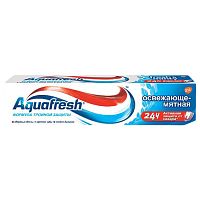 зубная паста AQUAFRESH (АКВАФРЕШ)  50мл Освежающе-Мятная 1/12 (синяя) АКЦИЯ! Мин.заказ=2