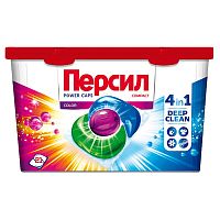 капсулы для стирки PERSIL (ПЕРСИЛ) Пауер Колор 21шт 4в1
