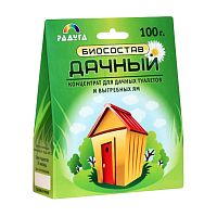 биосостав ДАЧНЫЙ 100гр для дачных туалетов и выгребных ям 1/28 БС0001 Мин.заказ=2