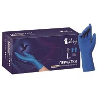 перчатки латексные (L) 25пар LIBRY KHR003 1/25 Мин.заказ=25