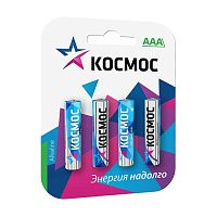 батарейки КОСМОС LR03  4шт алкалиновые блистер 1/12 Мин.заказ=2