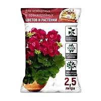 почвогрунт ЦАРИЦА ЦВЕТОВ 2,5л д/комн.оранжерейных и декоративных цветов и растений 1/5 Мин.заказ=5