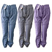 женские брюки теплые спортивные ХОНГТИЛАН с манжетом р44-52 (XL-6XL) 1/3 HY-92626 (серо-голубые,серые,св.сиреневые) Мин.заказ=3